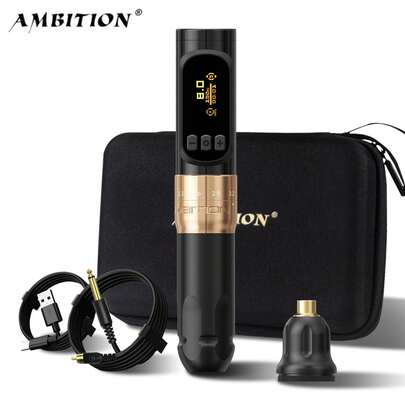 その他 Ambition sally tattoomachine Ambition 1pc Sally 270 Wireless Tattoo Machine, Adjustable Rotary