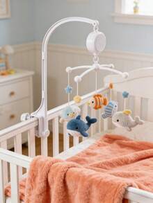 1 st hållare för babysängsmobil, klassisk klockhållare i plast för babysäng, universellt mobilställ för babysäng, enkel att installera, lämplig som dekorationsställ vid sängkanten|Enkel att installera|Enkel att montera - Multifärgad - Visa 8