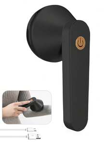 1 pieza Quitapelusas portátil recargable de 400mAh, Afeitadora eléctrica de tela, No daña la ropa - Negro oscuro - Ver 10