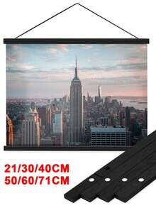 1pc Wooden Magnetic Picture Clip, Poster Clip, Magnetic Hanging Frame For Paintings, Canvas, Photos, Scroll Hangers - Multicolor - View 8