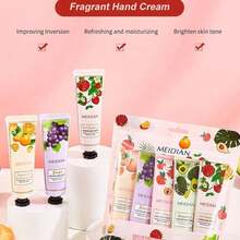 5 Pack Hand Cream Gifts Set For Women, Fruit Scented Moisturizing Hand Lotion Travel Size For Dry Cracked Hands, Thanksgiving Gifts, Party Favors JCFN - 1pc - View 4