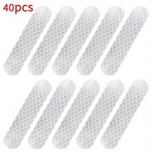 40pcs Universal Safety Reflective Stickers, Quickly And Accurately Reflect Light From Streetlights Or Natural Light, Easily Handle Various Complex Lighting Environments