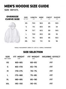 男士拉链连帽卫衣，浅灰蓝色，棉混纺，宽松版型，休闲日常穿着，户外休闲，假日百搭套头衫 - 淺藍色 - 查看 8