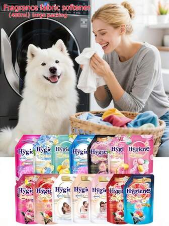 480ml Large Pack Fabric Softener Concentrated Liquid - Travel Size Laundry Detergent, Anti-Static, Fabric Softener, Portable, Multiple Fragrances, Long-Lasting Fresh Scent