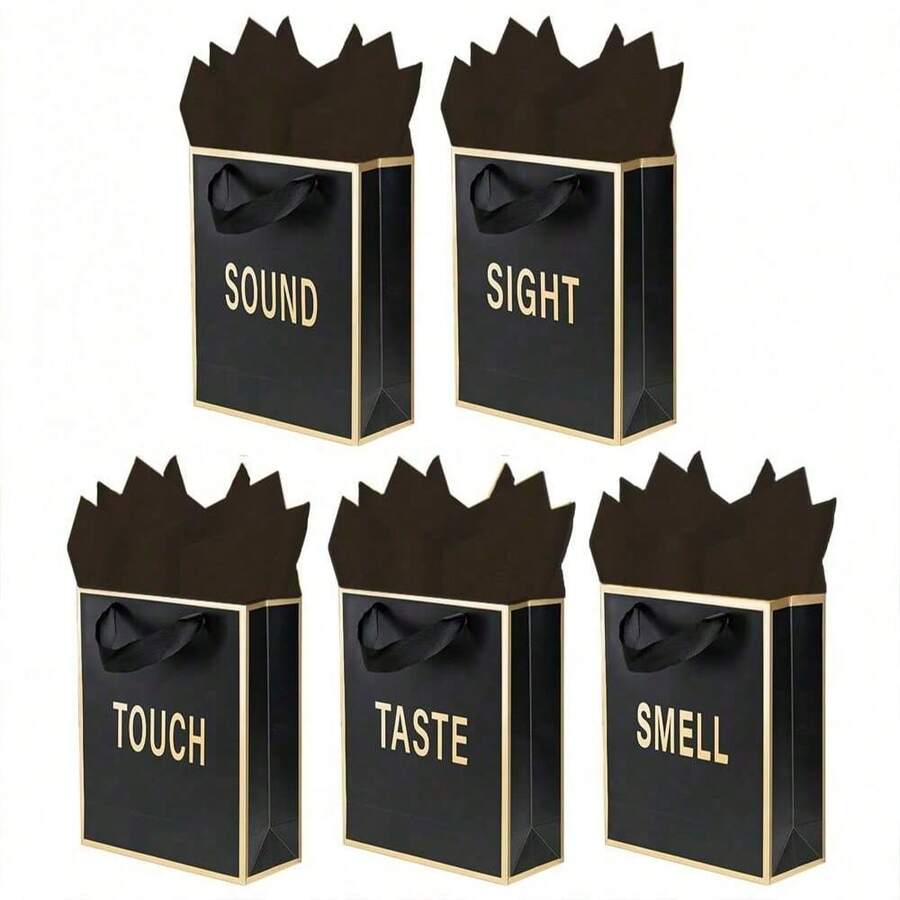 Bolsa de regalo de los sentidos, adecuada tanto para hombres como para mujeres, incorpora elementos visuales, olfativos, táctiles, gustativos y auditivos, y viene con un asa de tejido. Perfecto para regalos DIY en ocasiones como cumpleaños, aniversarios, Día de la Madre y San Valentín. - Multicolor - Ver 1