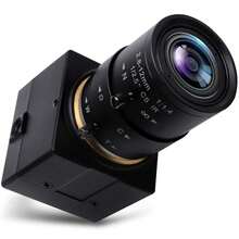 Cmara Web HD 1080P con Lente Zoom 2.812mm, Enfoque Manual, 30fps 60fps 100fps, USB UVC, Negro, Minimalista - Lente zoom de 2812 mm Cmaraw - Ver 1