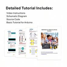 V2.1 Smart IOT Robot Car Kit para Arduino Educacin STEM temprana para principiantes y adolescentes Aprende circuito, sensor, obten experiencia prctica en programacin, montaje de - CocherobotV21conbate - Ver 8