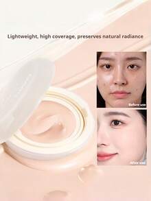 NOVO 防水、防汗、控油气垫BB霜，柔滑妆效，持久不卡粉，保湿滋润，适合日常妆容、新年、秋冬季节、送礼、派对、朋友生日、毕业典礼等场合，新手友好。 - 02#自然色 - 查看 2