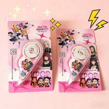 1pc Random Color Huntress Kpop Girl Group New Stationery Correction Tape, Cute Cartoon Student Supplies, Back To School Small Gift - Multicolor - View 6