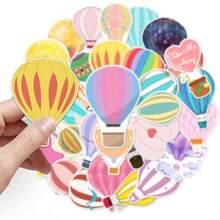 50 Pcs Dreamy Hot Balloon Stickers, 1.96 - 3.15inch Cartoon Fairy Tale Decorative Stickers, Self - Adhesive Scrapbooking, '' Room Decoration, Party SetupHot Balloon - Hot Air Balloon - View 4