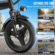 500W Folding Electric Bike For Adults And Teens, 48V 10.4AH Removable Battery, 18 MPH, Front Basket & Mobile Phone Mount, Commuter & Campus Ebike For Adults, 32 Miles Range - T1-18MPH Foldable Electric Bike - 查看 5
