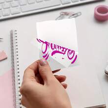 Colorful Transparent Self-Adhesive Stickers, Rolls Of Clear Labels, Suitable For Mini Portable Printer, Printing Paper 57mm - Multicolor - View 5