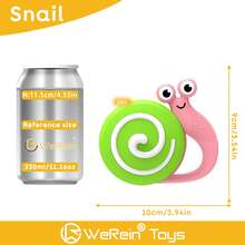 WeRein Juguete de sonajero y dentición para bebé de 1 a 24 meses, sonajero de dentición de silicona suave, sonajero de desarrollo para bebés, adecuado para niños y niñas, regalo para Pascua/Festividades/Cumpleaños/Navidad (color y estilo aleatorios) - Multicolor - Ver 31