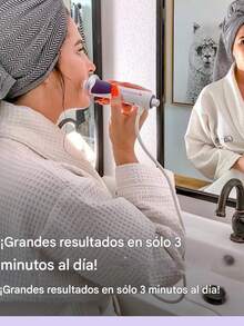 Derma Wand Pro Tonificador Facial Anti Edad Radiofrecuencia Maquina Radiofrecuencia Dermawand Pro Facial Antiarrugas - Blanco - Ver 7