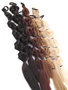 Tóc giả đuôi ngựa 20 inch dành cho nữ, kiểu tết bong bóng, tết xoắn, buộc kiểu dreadlocks, tết đèn lồng. - Nhiều màu - Xem 5