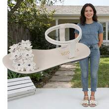 Women's Stylish Multi-Flower Sandals, Stitched Petal Detail, Adjustable Ankle Strap, Open Toe, Comfort Flat Heel, Beige Casual Sandals, Feminine-Chic Style For Warm-Weather Daily Wear - 米色 - 查看 3