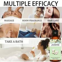 LZJV 100毫升/3.4液盎司，30毫升/1.0液盎司 | 高级茉莉精油 | 100%纯天然保湿油 | 适合所有肤质，面部及身体护理油 | 无香型，天然保湿 | 适用于香薰机、加湿器，馈赠佳品 - 茉莉 - 查看 5