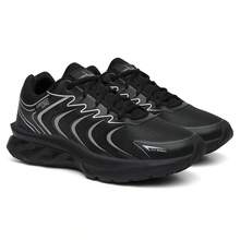 Men's Athletic Running Shoes For Gym, Sports, Running, Walking, Anti-Impact, Breathable, Soft, Ultra Lightweight - màu đen - Xem 4