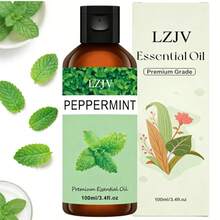 LZJV 100毫升/3.4盎司，30毫升/1.0盎司薄荷精油扩香器，薄荷精油，按摩油，家居香氛扩香器，家居香氛，面部护理，节日理想礼物 - 薄荷味道 - 查看 8