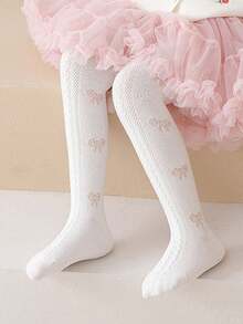 1pc Girls' Soft & Comfortable Leggings, Baby Stirrup Tights - Multicolor - View 15