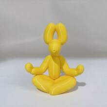 黄色冥想气球狗禅意坐姿摆件 - 黃色 - 查看 6