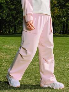 Balabala Tween Girl' Durable Long Pants, Boys & Girls Spring Wear 2026 - Pink - View 3