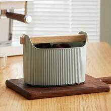 1pc Coffee Knock Box With Removable Tamping Rod - Shock-Proof Anti-Slip Espresso Grounds Knock Box, Durable Coffee Grounds Container, Suitable For Home And Restaurant - Multicolor - View 3