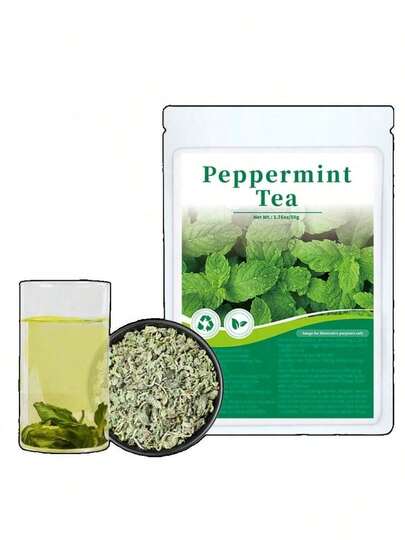 1.76 Oz/50g-Spearmint Mint Tea, No Additives, Suitable All Ages, Dried Mint Brewed Tea, Gifting,