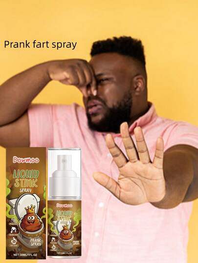 DOWMOO 放屁喷雾 - 恶作剧派对趣味气氛增强剂，强效气味放屁液体喷雾，适用于公交车、地铁及各种娱乐场所