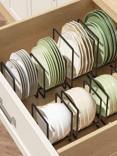 半套节省空间的不锈钢碗碟架，立式盘架，可放置盘子、砧板和锅盖，厨房收纳整理，金属材质，厨房用具收纳，房间装饰，适用于厨房、餐厅、派对、露营、户外、聚会，馈赠亲友。