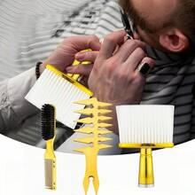 TendenciaPeine Peluqueria Kit Profesional Barberia Estilista 3pzs DoradoCalidad premium - Dorado - Ver 4