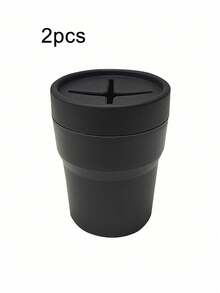 4-In-1 Car Center Console Armrest Storage Box - Ashtray, Trash Can, Cup Holder And Coin Tray | Lightweight And Durable, Sturdy Structure, Fashionable Design | Can Store Coins, Pens, Small Items - Essential Car Interior Accessory