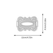 创意蕾丝花边金属切割模具，DIY剪贴簿相册和压花模板，贺卡制作工具，卡片纸切割工艺品，礼品卡制作模板模切。 - 銀色 - 查看 14