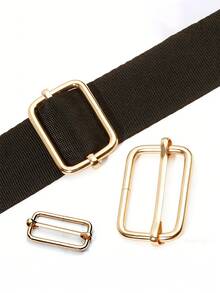 10个金属丝拉芯扣，三档可调扣，V形扣，五金配件，行李箱包DIY配件 - 金色 - 查看 3