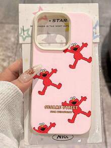 Estuche para teléfono Elmo Fun Action Compatible con estuches para teléfonos   17  16 Pro Max  15 Pro Max  13 y  12 Duradero, a prueba de golpes y elegante Una excelente opción para familiares, amigos, seres queridos, novios/novias y regalos de Navidad y Año Nuevo - Blanco - Ver 1