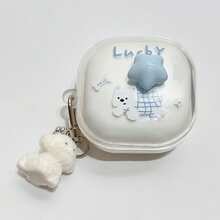 Star Dog + Pendant Suitable For Samsung Buds FE, Buds 3 / Buds 3 Pro Wireless Earbuds Protective Case, Buds Pro Protective Case, Galaxy Buds Live Wireless Bluetooth Earphone Case, Buds2 Soft Shell, 2Pro Earphone Case For Women - Star Puppy + Keychain - View 6