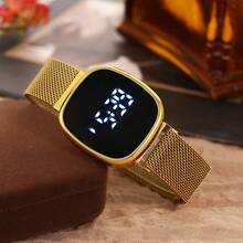 Jam Tangan Elektronik Bulat LED, Jam Tangan Layar Sentuh Fashion Olahraga Pelajar Unisex - Satu-Ukuran - View 3