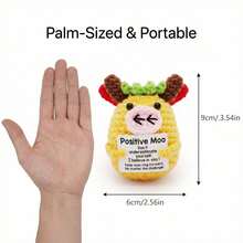 1件装 积极向上的奶牛钩针动物 教师节礼物 - 彩色 - 查看 4