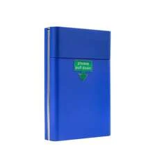 1个新款创意时尚加长超薄香烟盒，带滑动盖，轻便塑料香烟收纳盒，防潮，抗压，多种颜色可选 - 彩色 - 查看 7