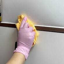 100只/包 一次性丁腈手套，防水，不含乳胶，适用于厨房、浴室清洁，批发，防滑，防油，防护 - 淺粉色 - 查看 4