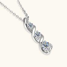 ConiiW 925 Sterling Silver 0.7ct Moissanite Pendant Necklace, Elegant Vintage Geometric Spiral Design, Suitable For Daily Wear, Casual Occasions, Couples. Ideal Gift For Mother, Friend, Boyfriend Or Girlfriend On Occasions Like Date, Party, Wedding, Mother's Day, Easter, Thanksgiving, Valentine's Day, Christmas, Halloween, Back To School, Wedding Season, Birthday, Anniversary. - 0.4 Carat - View 11
