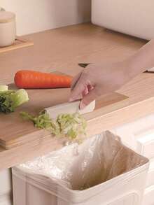 1个可折叠悬挂式垃圾桶，适用于厨房橱柜门，可悬挂于墙上，用作厨房垃圾桶、壁挂式食物垃圾桶、垃圾袋架，也适用于浴室、厨房橱柜、书桌抽屉、卧室等场所。多功能浴室垃圾桶，橱柜悬挂式垃圾收纳，无需弯腰，也可用于汽车垃圾整理，适用于厨房和家庭。 - 白色 - 查看 4