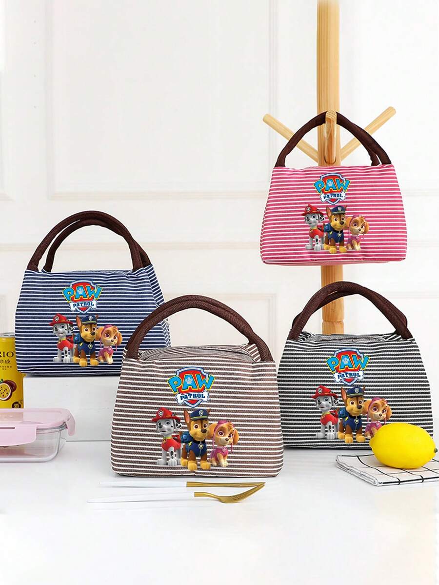 Paw Patrol 1 túi đựng cơm trưa, dung tích lớn, bền chắc, thích hợp cho du lịch, cắm trại, ăn trưa ở trường, quà Giáng sinh, Halloween, sinh nhật (Kiểu khóa kéo ngẫu nhiên) - Nhiều màu - Xem 1