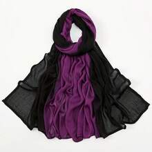 1pc Women's Fashion Casual Tie Dye Tie-Dye Wide-Brim Breathable Headscarf/Scarf - Multicolor - View 8