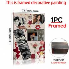 1pc Customizable Matchbox Poster Template, Matchbox Art Print, Personalized Anniversary Or Birthday Gift, Room Decor, Customized Poster, Wall Art, Photo, Customizable Item, Frame Included, Valentine's Day Anniversary Gift For Boyfriend Or Girlfriend - Multicolor - View 12