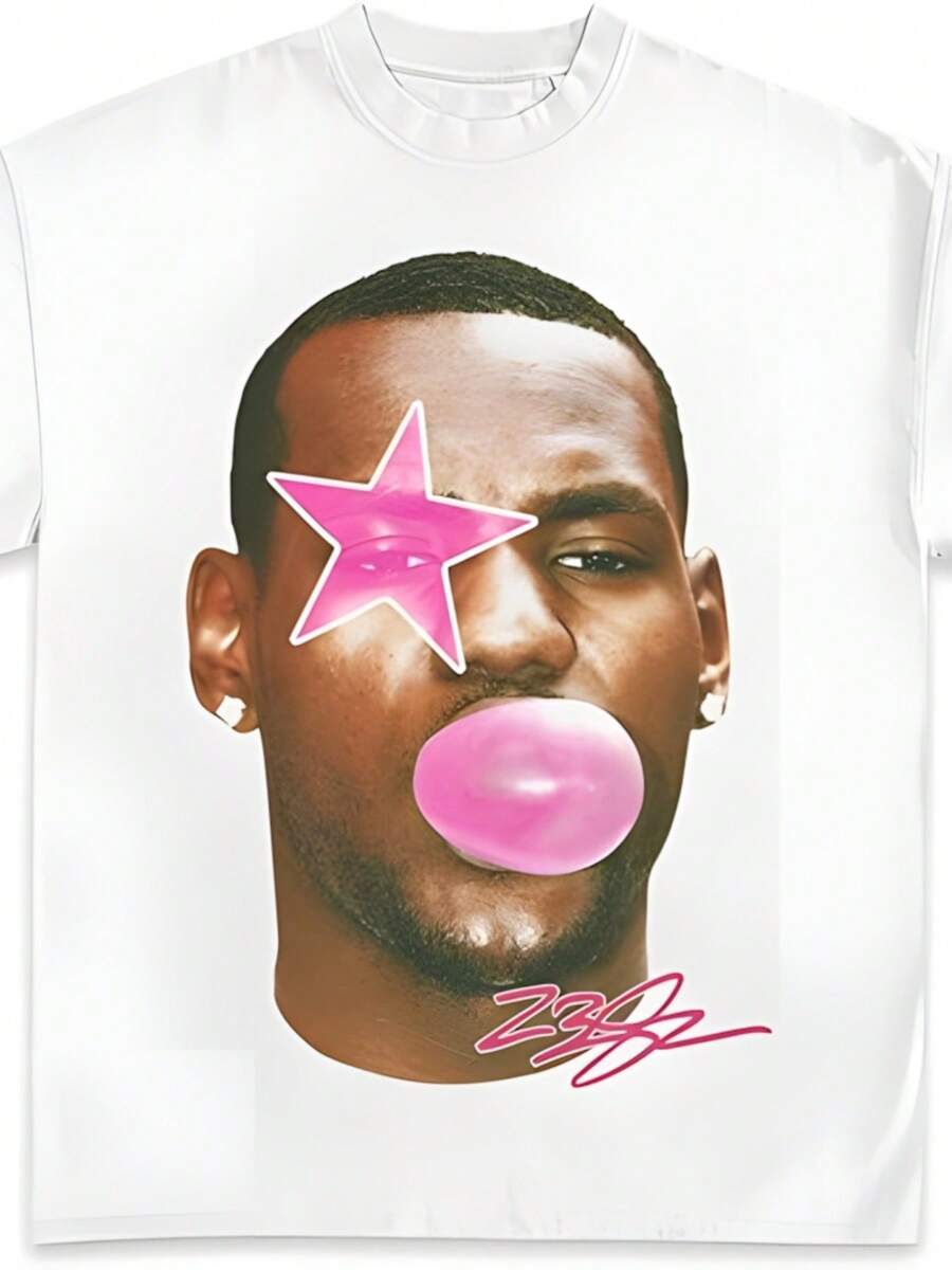 Vintage Basketball Graphic T-Shirt Collection Sports Rap Hip-Hop Style Y2K Streetwear For Men Women Fans1 - 白色 - 查看 1