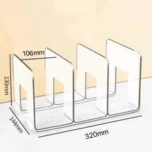 1pc Plastic Transparent Storage Divider, Acrylic Wardrobe Organizer Partition, Wallet & Handbag Holder, Clear Bag Organizer Rack - Multicolor - View 10