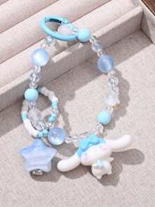 Sanrio 1个三丽鸥肉桂狗挂饰，手机挂件，包包挂件钥匙扣，Melody KITTY娃娃串珠链挂件 - 彩色 - 查看 14