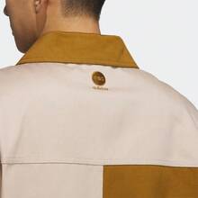 Adidas 阿迪达斯男女通用休闲夹克，舒适运动外套，带领 - 黃色 - 查看 3