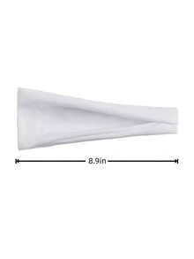 1pc Black Simple Versatile Daily Women Hair Accessory, Yoga Sports Headband, Super Stretchy & Soft Material Women Hair Accessories Elegant Hair Band Women Head Scarf Work Out Sweatband - White - View 2